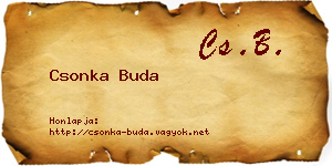 Csonka Buda névjegykártya